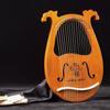 16 струн LyHarps Музыкальная лира Арфа Деревянные музыкальные инструменты Ударные Мини-арфа Лира Лира Портативные струнные инструменты Подарки
