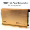 12V 4 Channel 4500w Car Audio Amplifiers High Power Car Amplifier Stereo Surround Sound Fidelity Aluminum Alloy Subwoofer