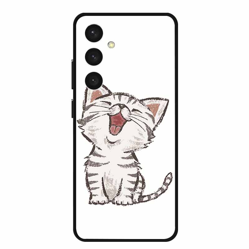 For Samsung S24 Plus Phone Case S24Plus Black Silicone Soft Back Cover Case For Samsung Galaxy S24 Plus Case S 24 Plus Funda Bag