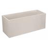 Jardinière - VOLCANIA - Plastique - Beige Calcaire - 99,5x39xH43cm - 98L - Décor Pierre - EDA