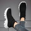 Fashion Knit Men Casual Sneakers Comfortable Socks Walking Shoes Couple Comfortable Outdoor Wear-resistant Trainer Running Shoes