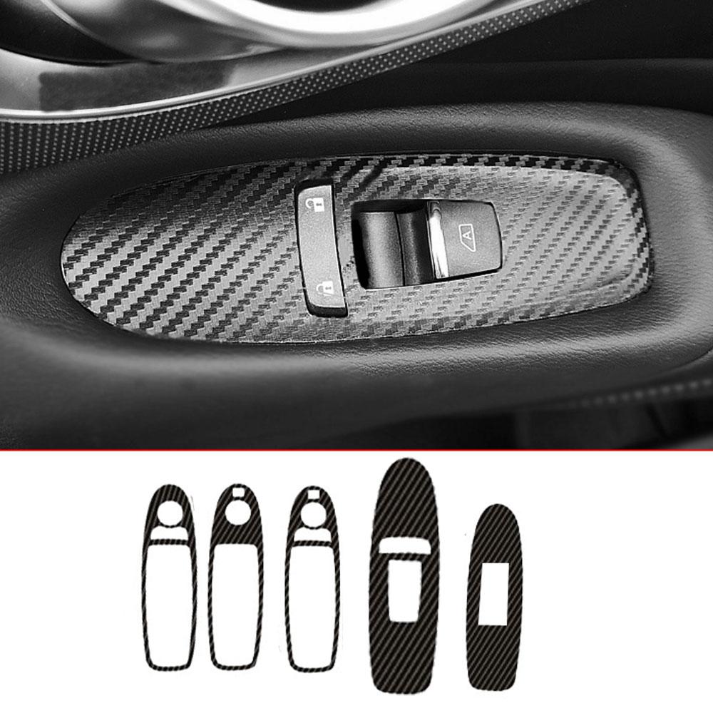 18 шт. Черная углеродная волокнистая 3D-наклейка для внутренней отделки, креативная накладка для Infiniti Q50 2014-2019, аксессуары для тюнинга автомобиля