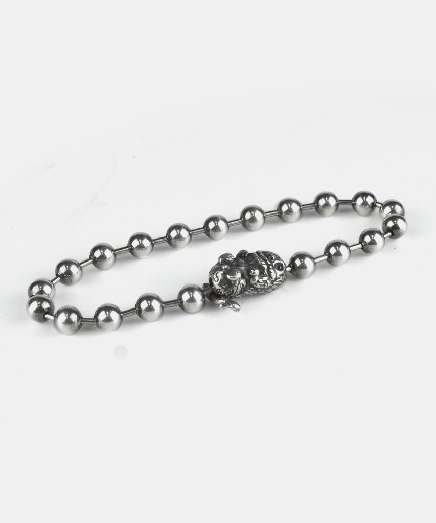 Sheen666 Unknown Creature Ball Chain Silver Bracelet 6Mm