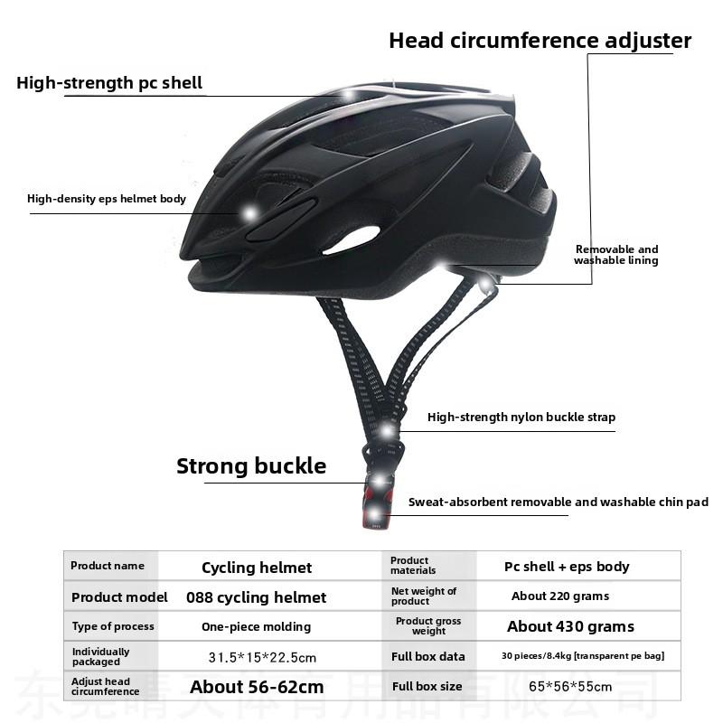 Unisex Bicycle Helmet for Mountain/Road/Folding/Balance Bikes & Roller Skating Adjustable Fit Matte Finish Safety Cycling Gear