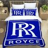 Пододеяльник с наволочками с индивидуальным узором R-Rolls-Royce, микрофибра, 3D цифровая печать, комплект постельного белья, полуторный, двуспальный, королевский, кинг-сайз