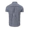 Lee Cooper Mens Gingham Check Short-Sleeved Shirt
