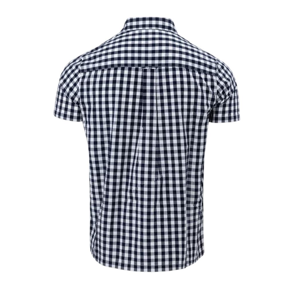 Lee Cooper Mens Gingham Check Short-Sleeved Shirt