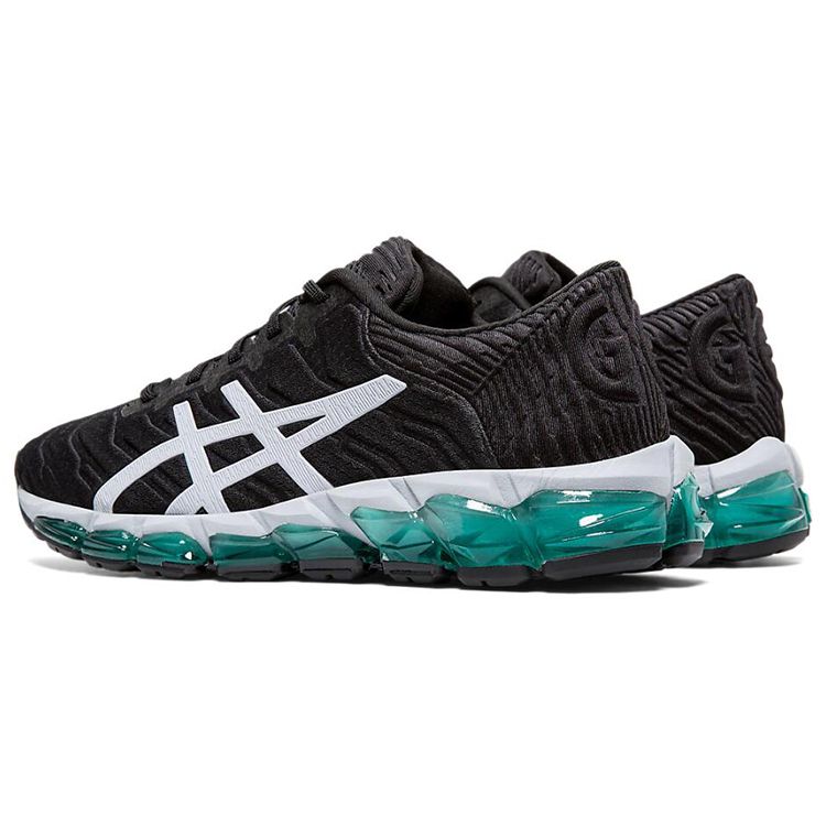 Asics Женские кроссовки Gel Quantum 360 5 Черно-зеленые Piedmont-Grey 1022A104-001