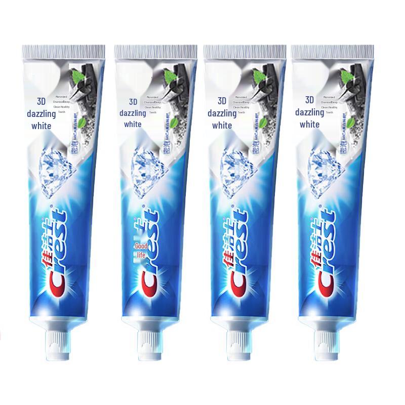 Crest Зубная паста 3D White с микрочастицами угля, 4 шт.