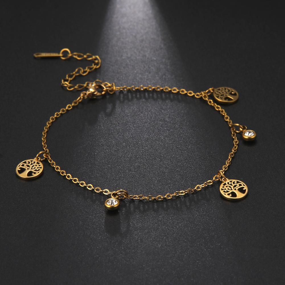Korean Butterfly Crystal Bracelets on Hand for Women Stainless Steel Charm Bracelet Jewelry Valentine's Day Gift