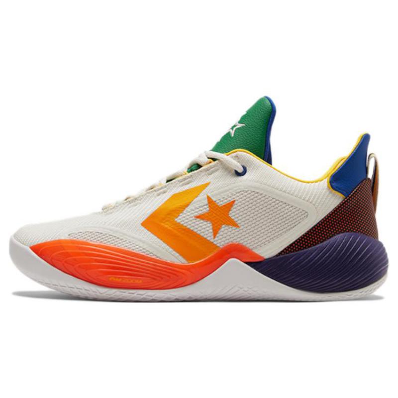 Converse All Star BB Shift Круглый носок Ткань Синтетическая кожа ТПУ Амортизация Низкие Баскетбольные кроссовки Унисекс Белый Серый Коричневый