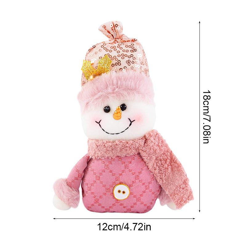 Рождественские подвески в виде куклы Санта-Клауса, снеговика, лося, рождественской елки, украшения для дома, 2025, детские новогодние подарки