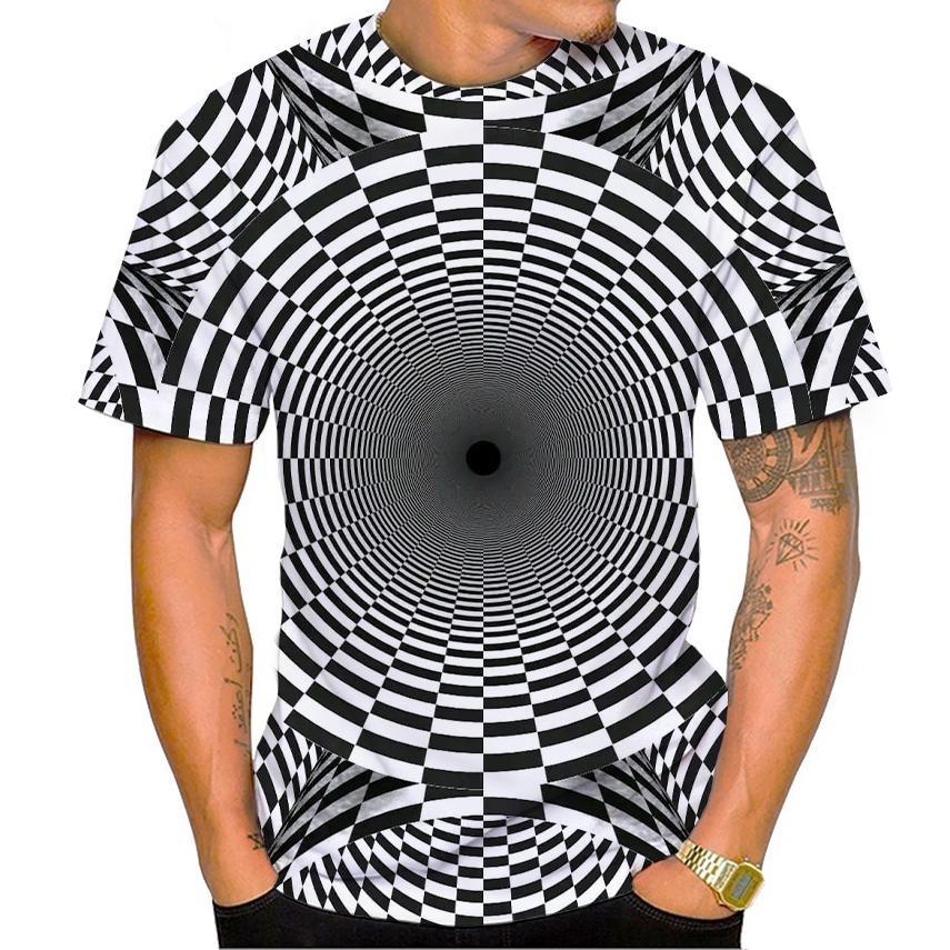 New Vertigo Fashion 3d Print Men Casual Hip-hop Cool T-shirt Vertigo Hypnotic Unisxe Funny Short-sleeve T-shirt Male/female Top