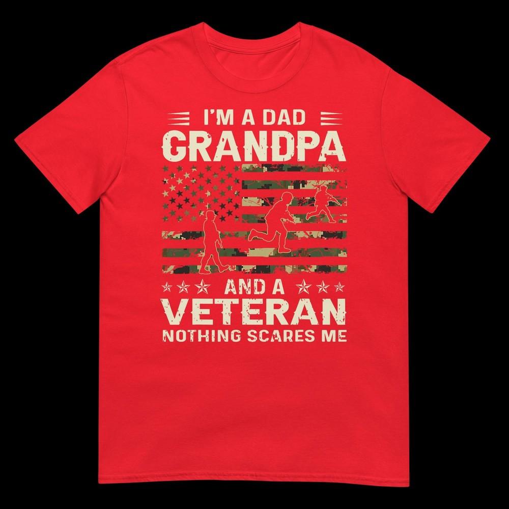 Im A Dad Grandpa And Veteran Fathers Day American Flag Tshirt