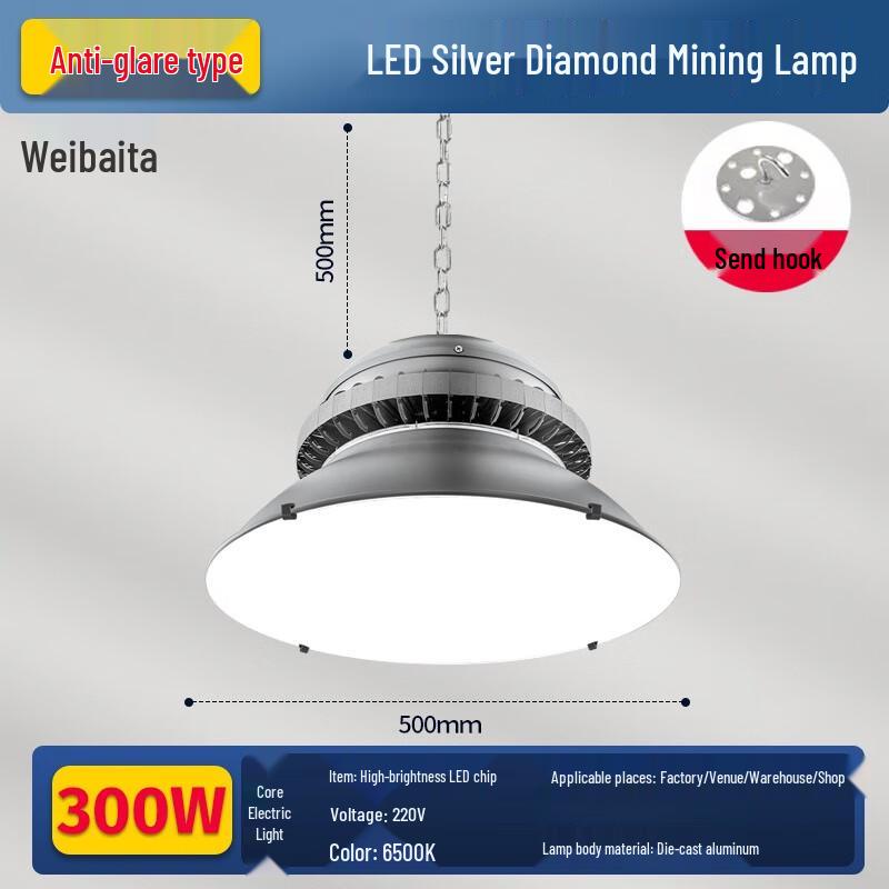 WeiBaDa Super Bright LED High Bay & Industrial Light