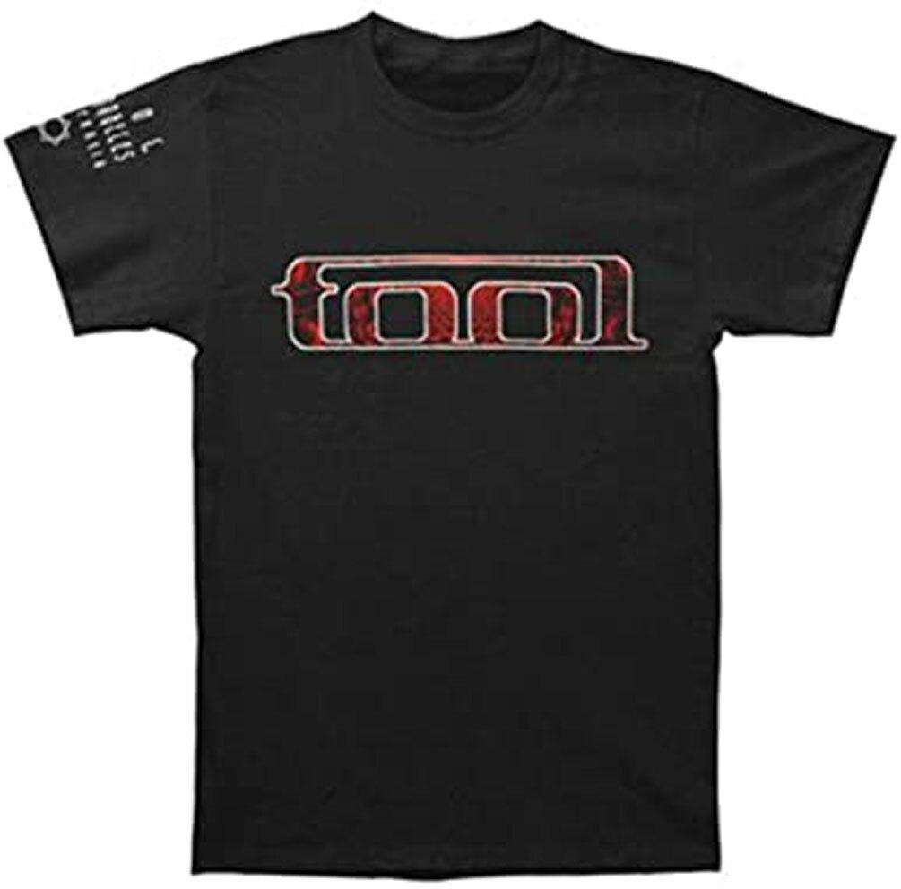 Officially licensed Tool Red Pattern Mens Black T Shirt Tool Classic Tee