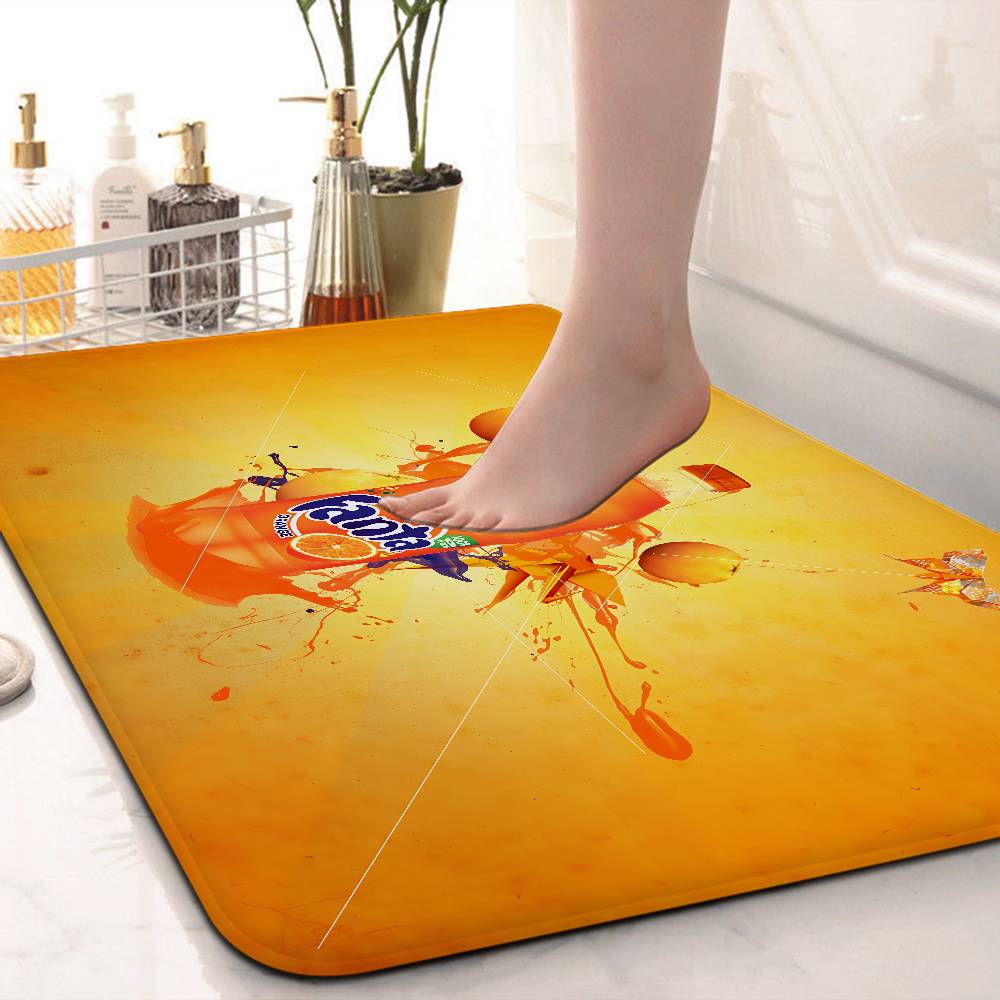 Funny F Fanta Logo Door Mat Washable Non Slip Living Room Sofa Chairs Area Mat Kitchen Doormat Area Rug
