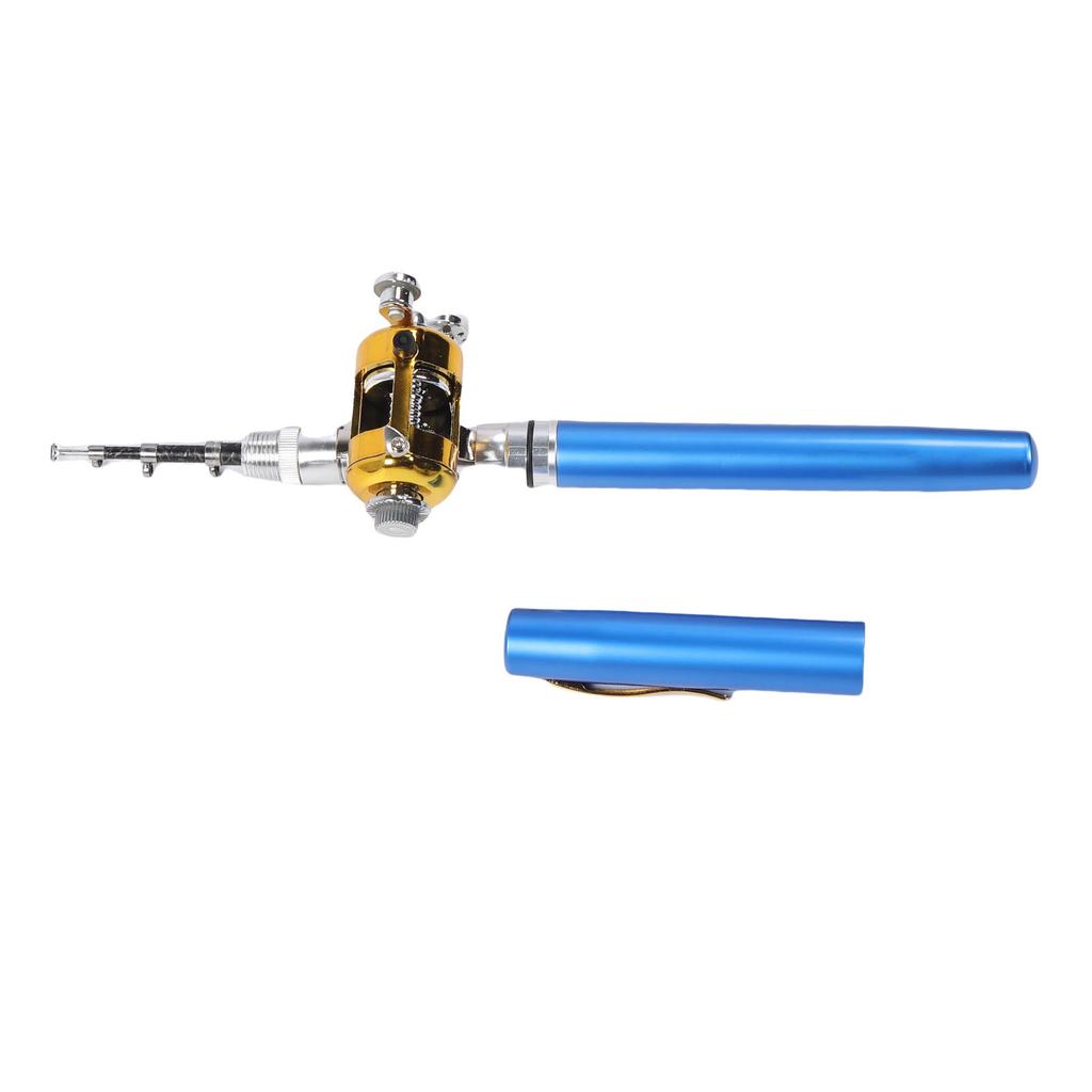 Miniature Pen Fishing Rod Portable Size Fishing Pole with Reel Wheel for Outdoor