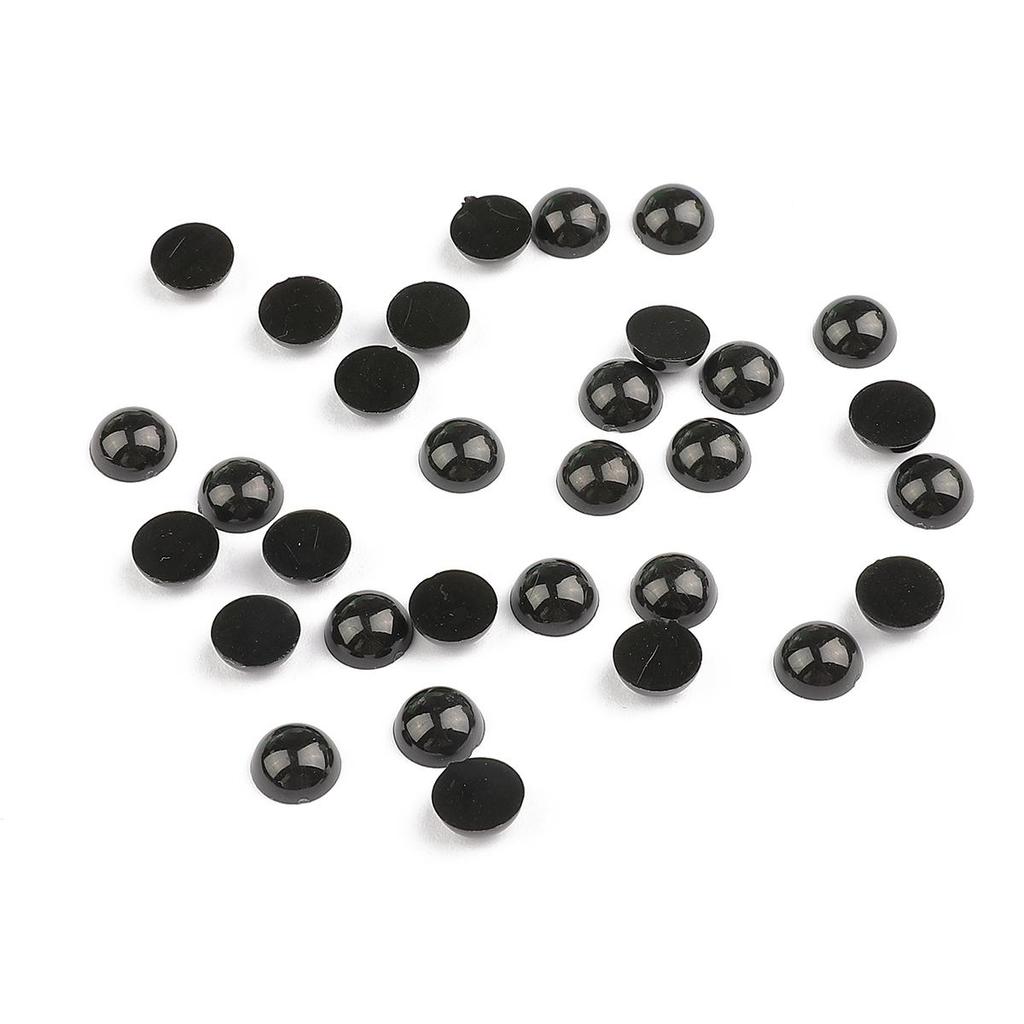 10-500pcs/bag Acrylic Animal Eyes Semi-Round Beads DIY Sewing Fabric Doll Production