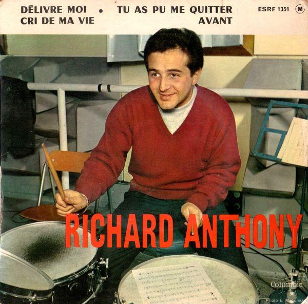 7-дюймовая пластинка RICHARD ANTHONY Dlivre Moi ESRF1351 Columbia 1962 Франция Поп Б/у