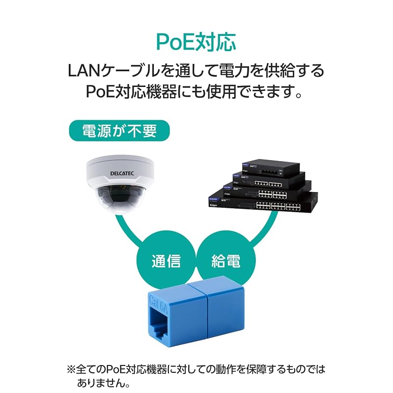 ELECOM RJ45 Extension Connector, Cat6A LAN Cable Extension Adapter, UTP Specification, Blue LD-RJ45U6ABU