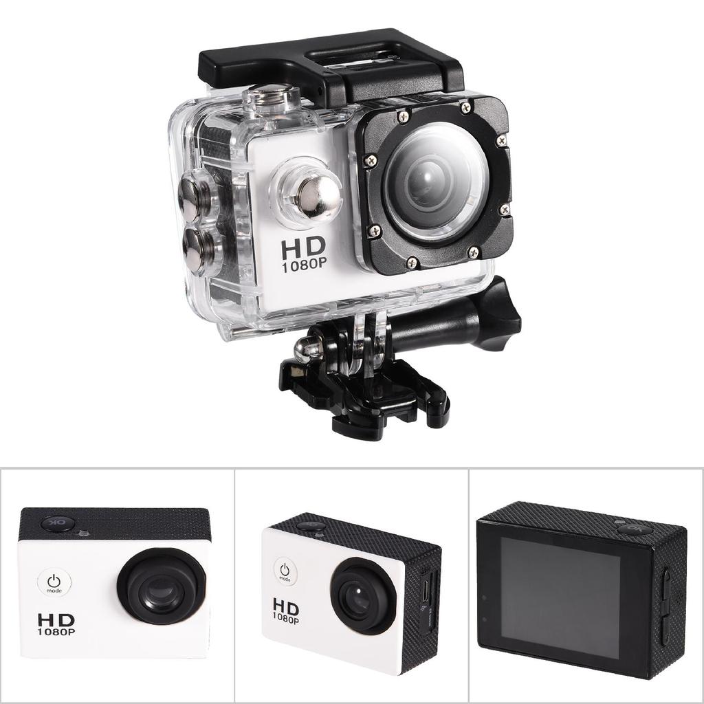 Waterproof Outdoor Cycling Sports Mini DV Action Camera Camcorder (White)