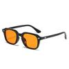 25 Classic Square Narrow Frame Plastic Glasses Gradual Change Color Sunglasses Anti-Ultraviolet Sunglasses Men