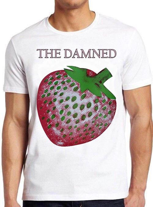 The Damned Strawberries Punk Rock Retro Cool Gift Tee T Shirt 2688