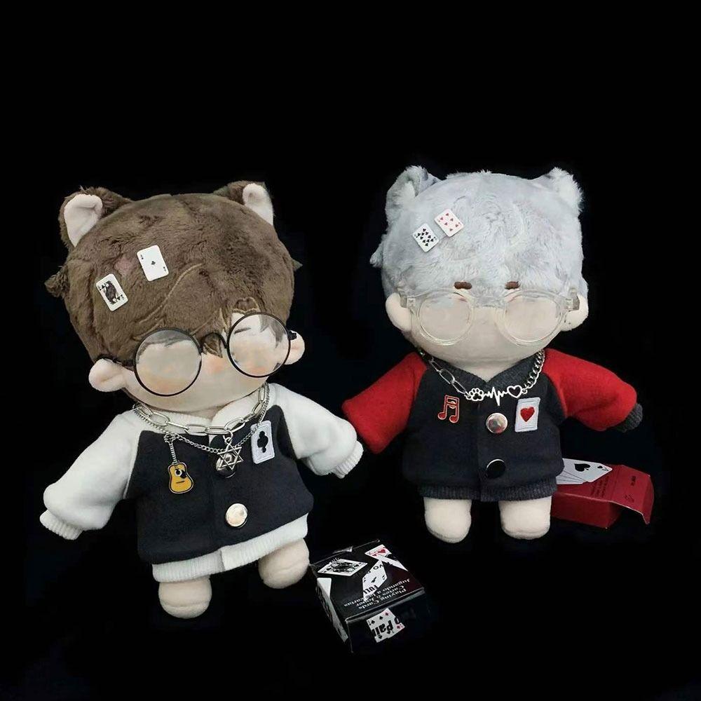 Playing House Cotton Stuffed Dolls Embroidery Jackets Baseball Uniform 20cm Doll Clothes