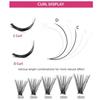 DIY C Curl False Eyelashes 8-16mm Eyelashes Extensions Individual Cluster Eyelashes  Cosplay Party