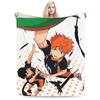Пледы по японскому аниме Haikyuu Фланелевые Весна/Осень Многофункциональные Теплые Пледы для Дивана Постельное белье для улицы