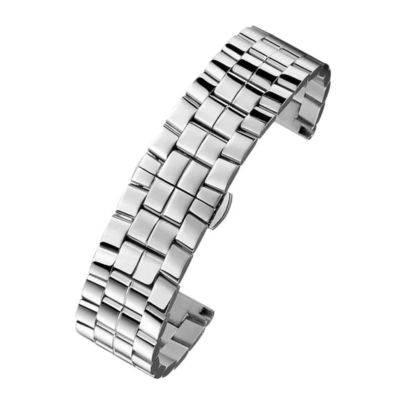 15 мм 18 мм Ремешок для часов из нержавеющей стали заменяет Chopard Для Chopard HAPPY DIAMONDS Пять бриллиантов и семь бриллиантов Браслет-бабочка