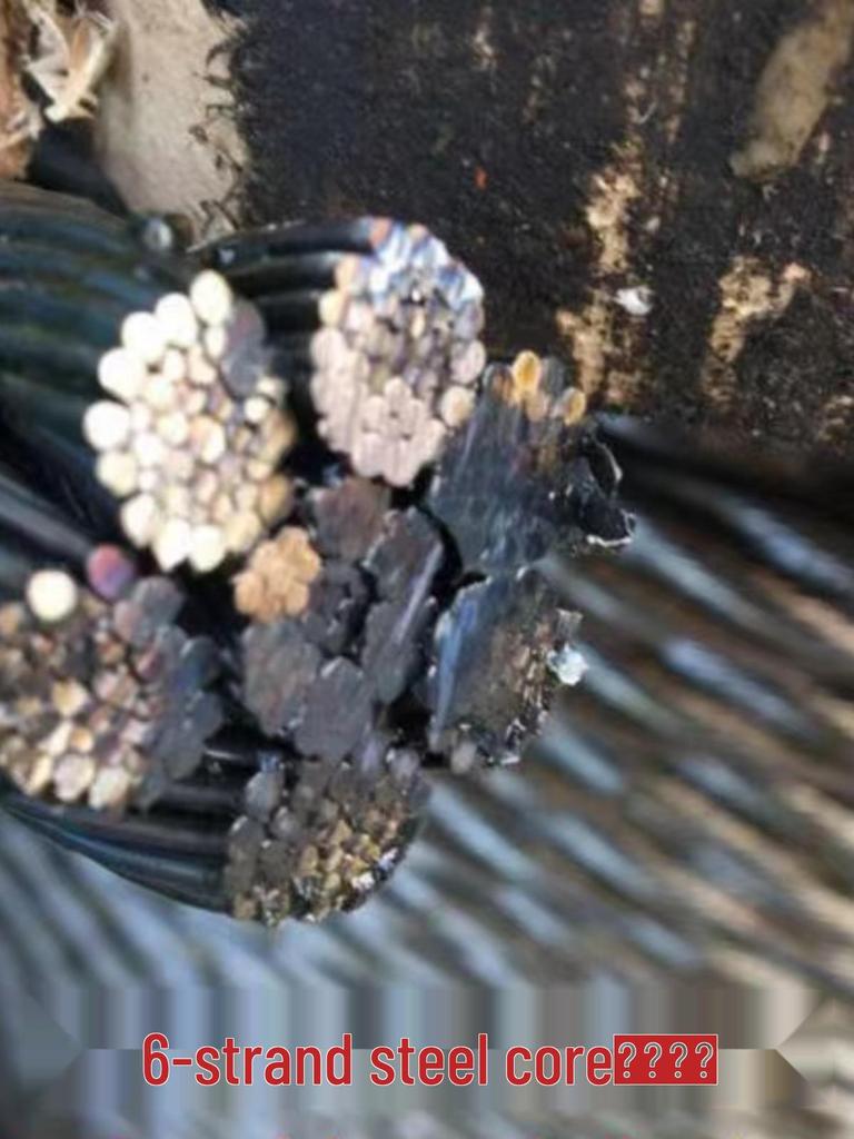 6-жильный стальной канат с пеньковым сердечником для электрической лебедки и крана