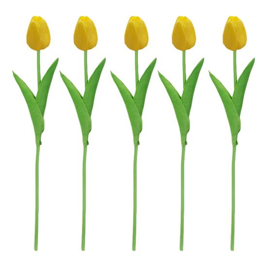 5 шт. Имитация тюльпана 34 см Искусственный тюльпан Поддельные цветы Искусственный тюльпан оптом Подарок на День матери для вазы Главная Кухня Свадьба Весна Украшения для вечеринки