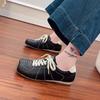 Women's new autumn black shoes soft sole light casual sports shoes