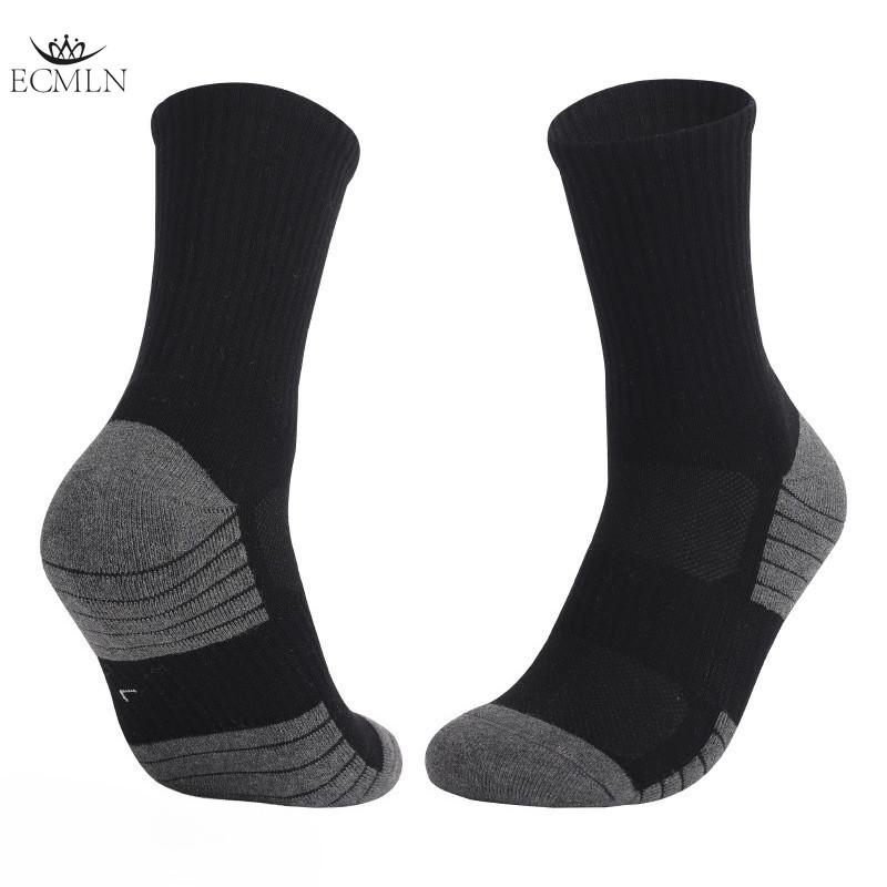 Mens Crew Work Cushion Socks Long Athletic Running Socks Workout Breathable Socks