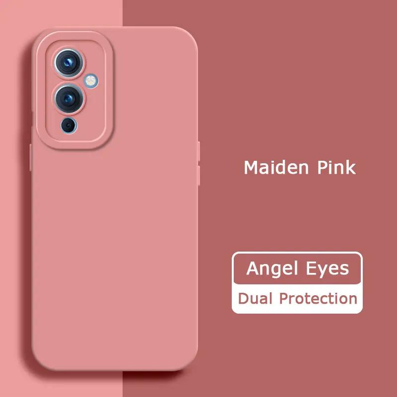 Чехол для телефона из жидкого силикона с ангельскими глазками для OnePlus 9 Pro 9R R RT, мягкий, защитный, противоударный чехол для камеры OnePlus9 9Pro 9RT