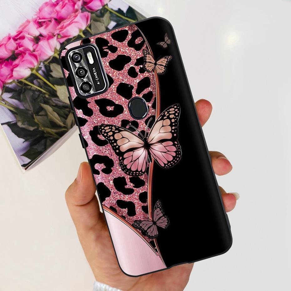 Симпатичный чехол для ZTE Blade A7s 2020 / Optus X Pro / Telstra Evoke Plus 2, черный, силиконовый, мягкий, чехол-обложка для Zte A7s (2020) А7020