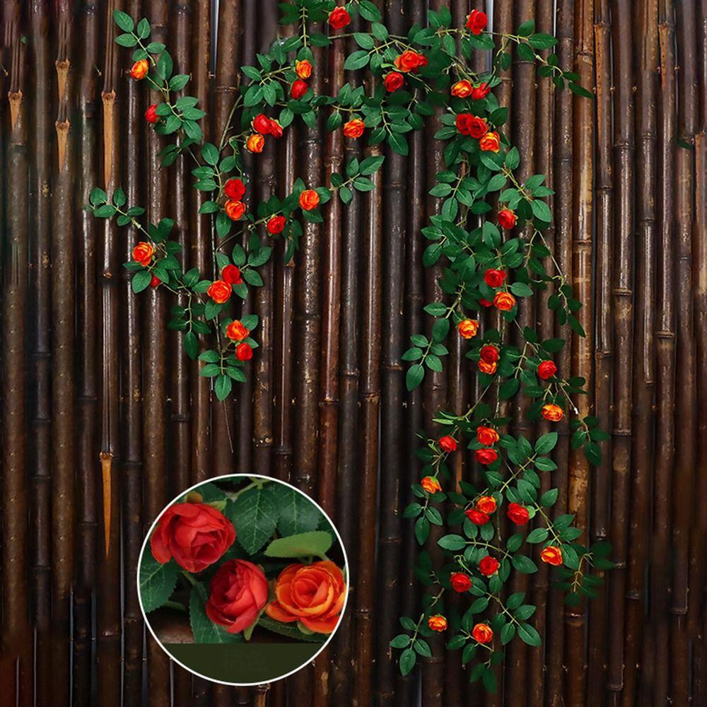 54/60 Головок Искусственные Розы Цветы Лоза Реалистичное Прикосновение Украшение Букет Искусственный Цветок Декор Балкона