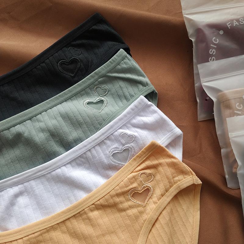 High Quality Comfort Low-rise Panties Female Cotton Breathable Hipster Panties Female Sexy Cute Student Girls Panties Female Summer Cotton