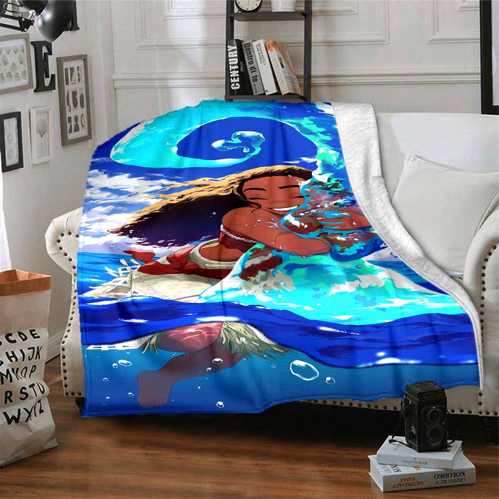 Moana Journey Blanket Blanket Versatile for Sofa Sofa Couch Office Bed Picnics Modern Style Gifts For Family Or Friends Y5