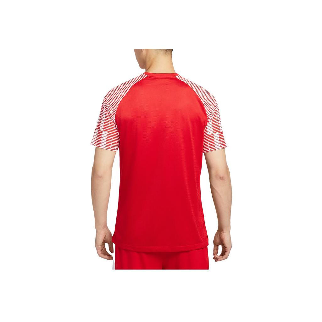 Nike Dri-Fit Academy Удобная Модная Универсальная Мягкая Футболка с Коротким Рукавом Мужские Топы Университетский Красный IB8761-657