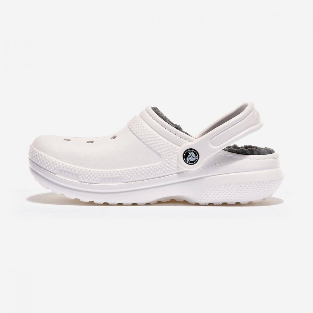 Crocs Классические сабо с подкладкой Crs203591 Белый Серый