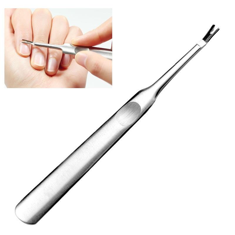 Stainless Steel Cuticle Pusher Trimmer Remover Pedicure Manicure Nail Art Tool