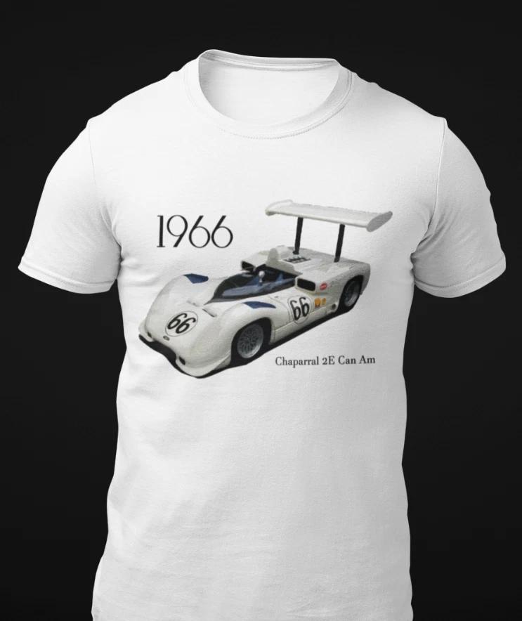 1966 Chaparral 2E Can Am Race Car Short-Sleeve Unisex 100% Cotton T-shirt Mens Tees Top