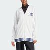 Adidas Спортивный кардиган свободного кроя Originals в полоску, женские топы Han-Jade-White IT9829