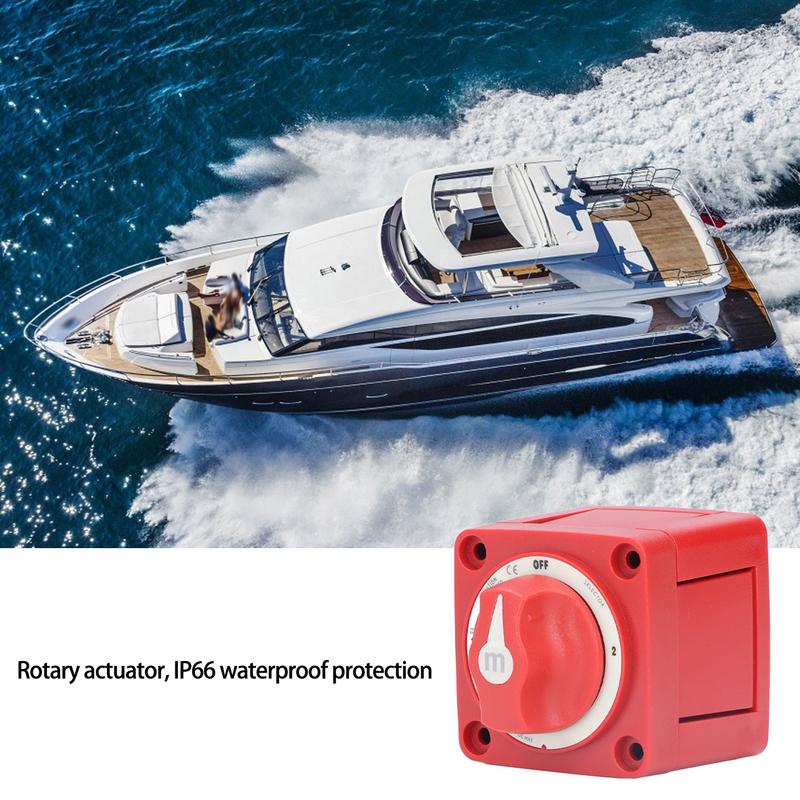300A Battery Switch 3 Position Dual Circuit Power Disconnect Cut Off Isolator for Marine Boat Car Truck Trailer RV