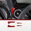 Красный Мягкий Углепластик Для Mazda MX-5 NC 2016-2026 Наклейка На Центральную Консоль Автомобиля Аксессуары Для Модификации Автомобиля