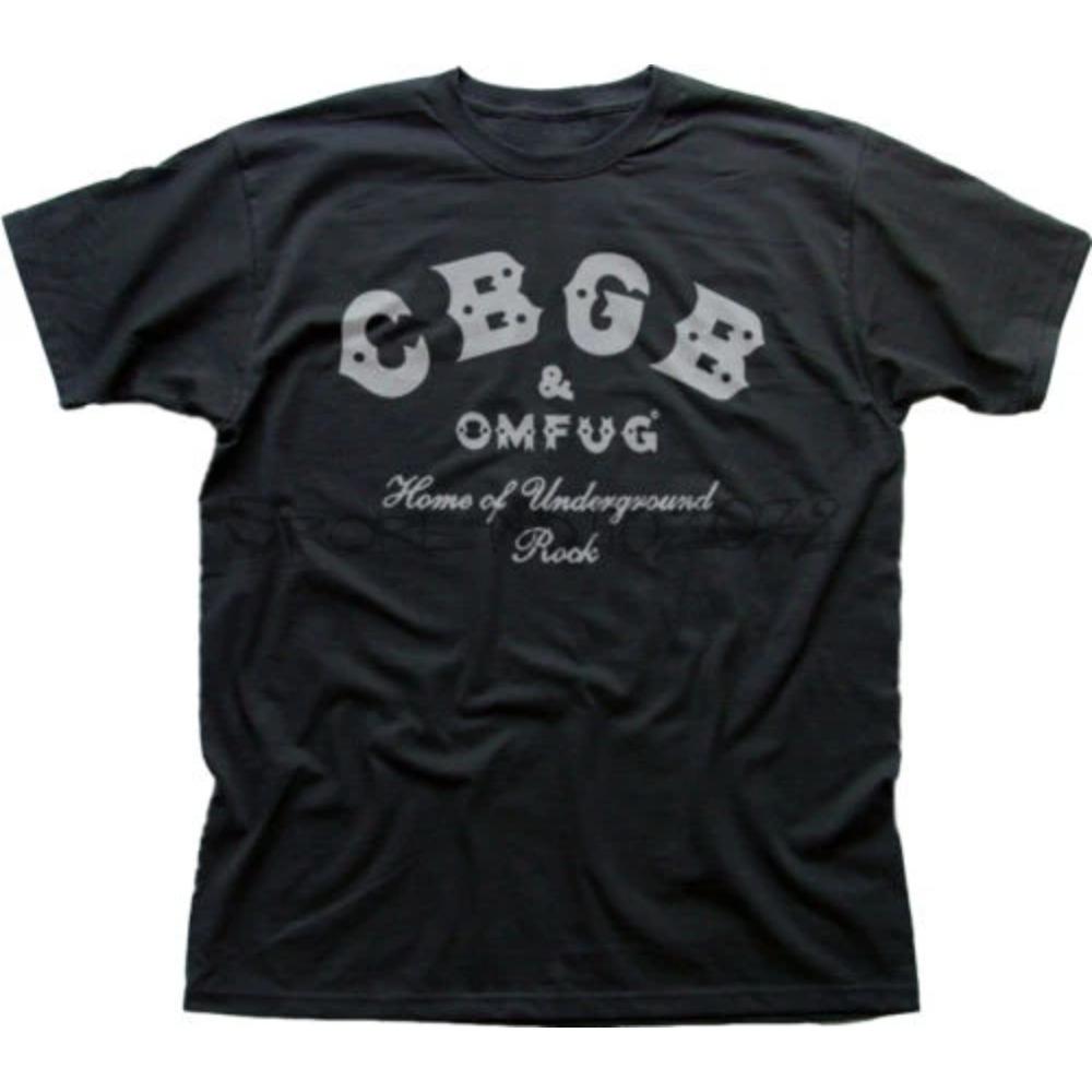 Мужская футболка на лето CBGB & OMFUG Дом андеграундного рока панк клуб Нью-Йорк черная хлопковая футболка