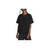 Solid Color Logo Loose Fit Crew Neck T-Shirt Men Tops Black FB4396-010